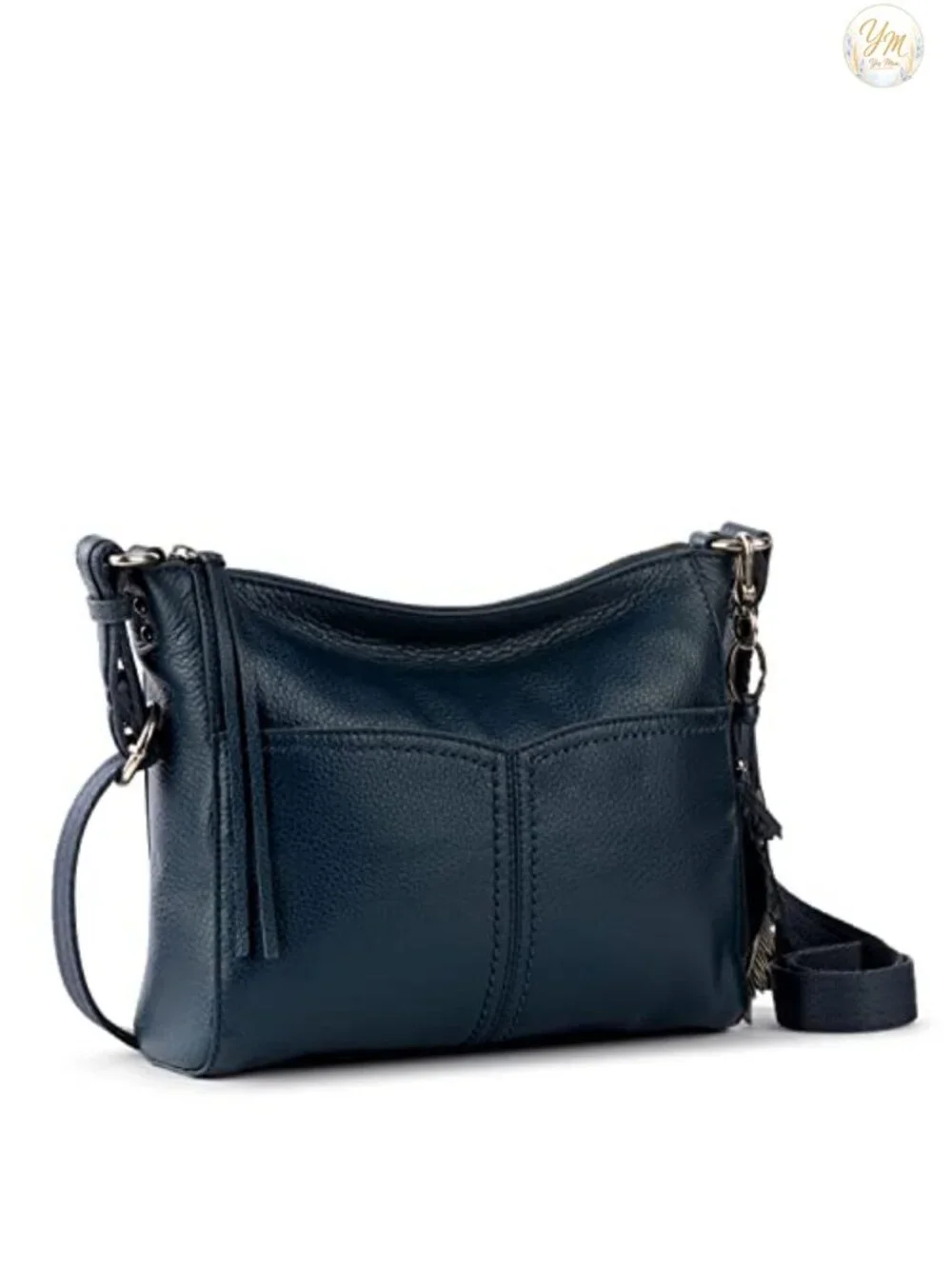 Genuine Leather Crossbody Purse Women's Handbag Adjustable Strap Zip Travel Bag